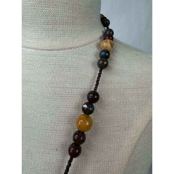 Picture Jasper Pendant Necklace With Unakite & Polychrome Jasper Beads Healing S - Picture 12 of 16